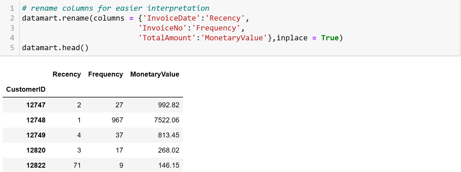 python rfm